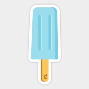 Baby blue ice lolly Sticker